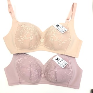 เสื้อใน Wacoal Bra WB9M42 บราลูกไม้ ไร้โครง ไม่มีโครง เสริมฟ…