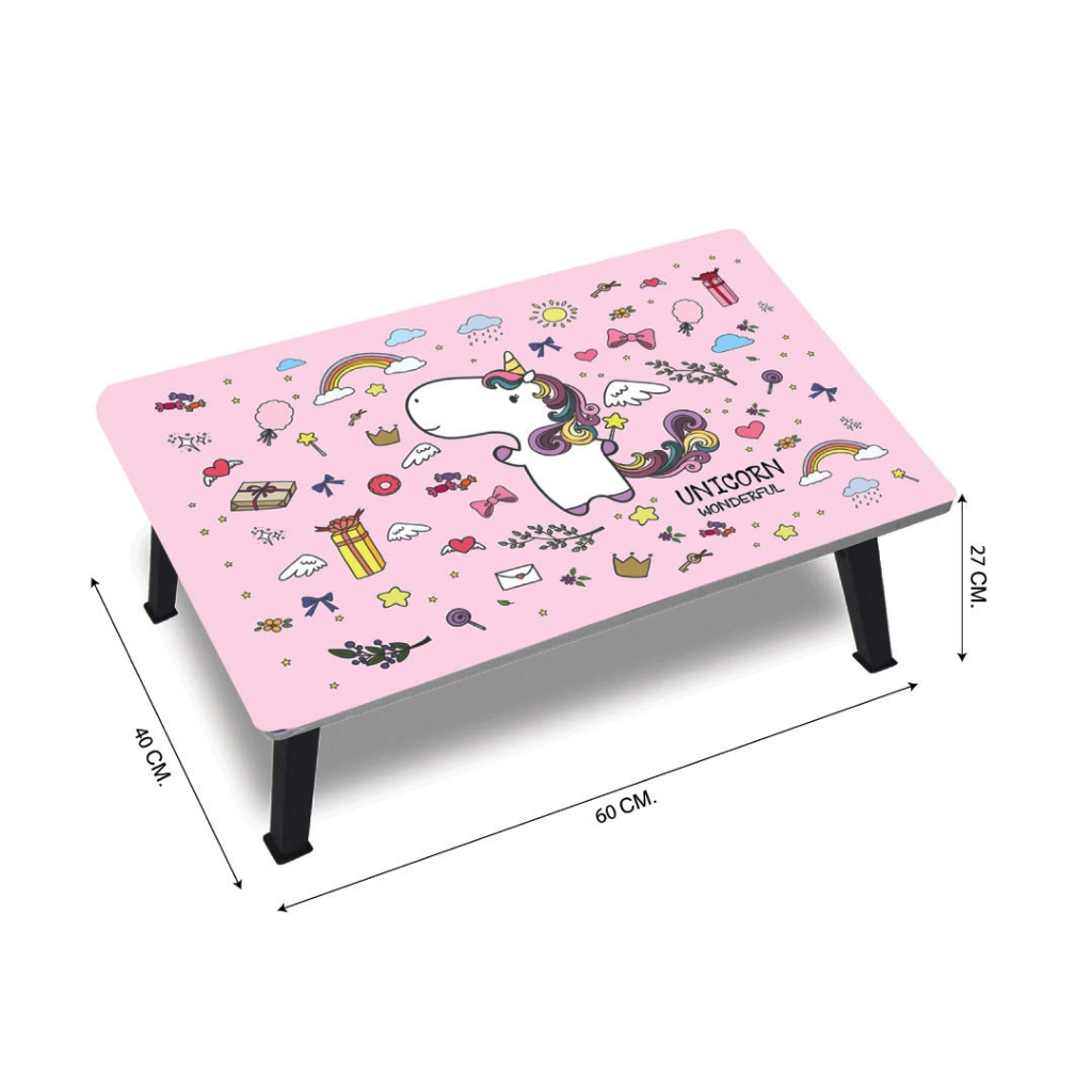 โต๊ะญี่ปุ่นพับได้ 40x60 ซม. ลายยูนิคอร์น โต๊ะพับญี่ปุ่น