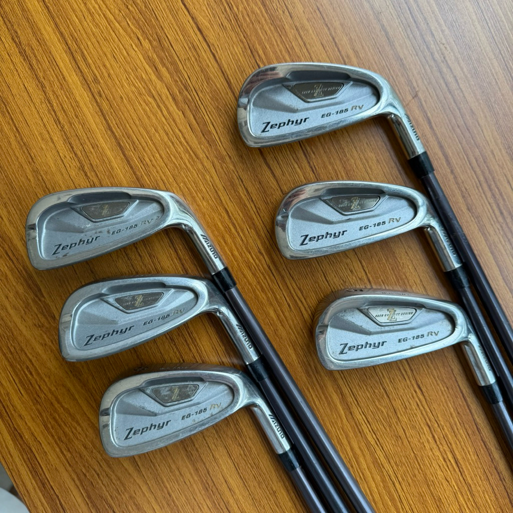 ชุดเหล็ก Mizuno zephyr กราไฟท์ 6ชิ้น Flex R ไม้กอล์ฟมือสอง ชุดเหล็ก