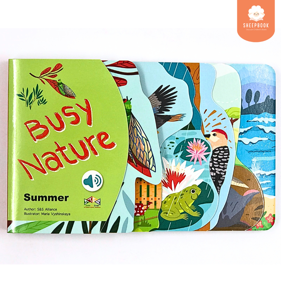 หนังสือเสียง Busy Nature : Summer ปุ่มเสียง 6 เสียง K3B6