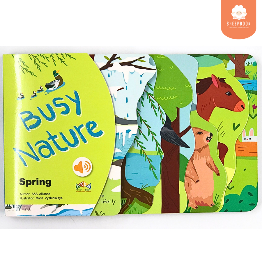 หนังสือเสียง Busy Nature :Spring ปุ่มเสียง 6 เสียง G2B6