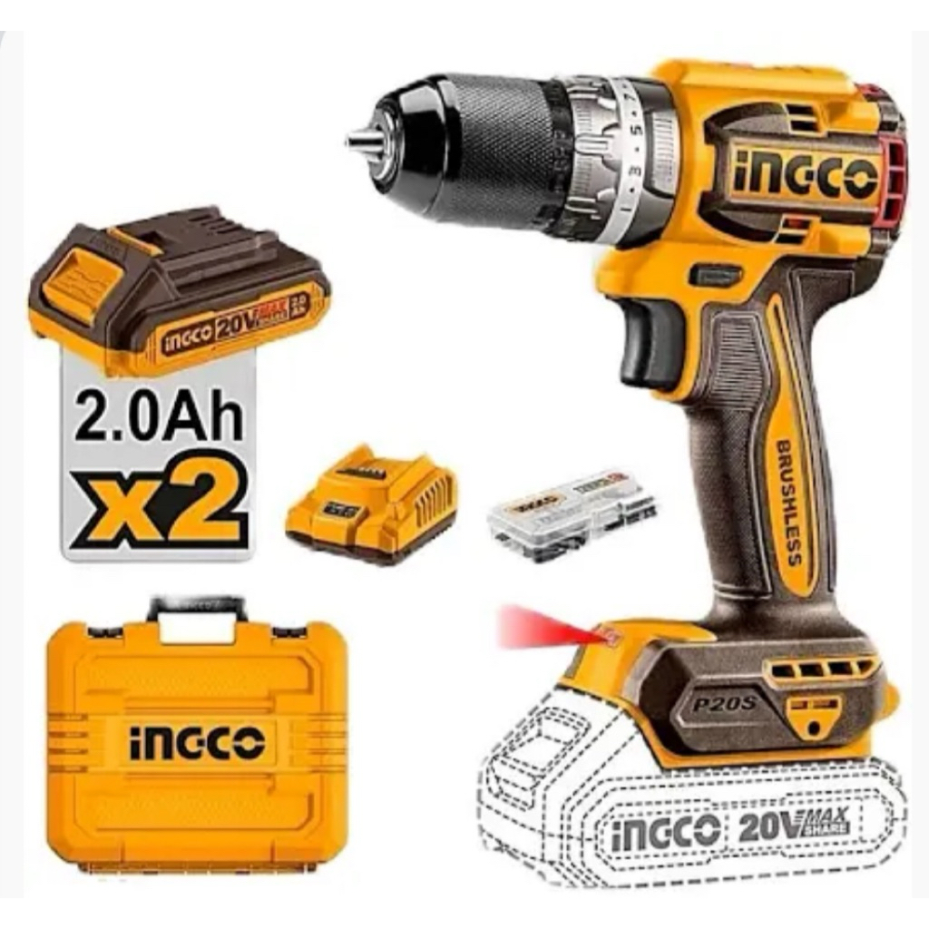ชุดสว่านไร้สาย ingco 👍แท้💯