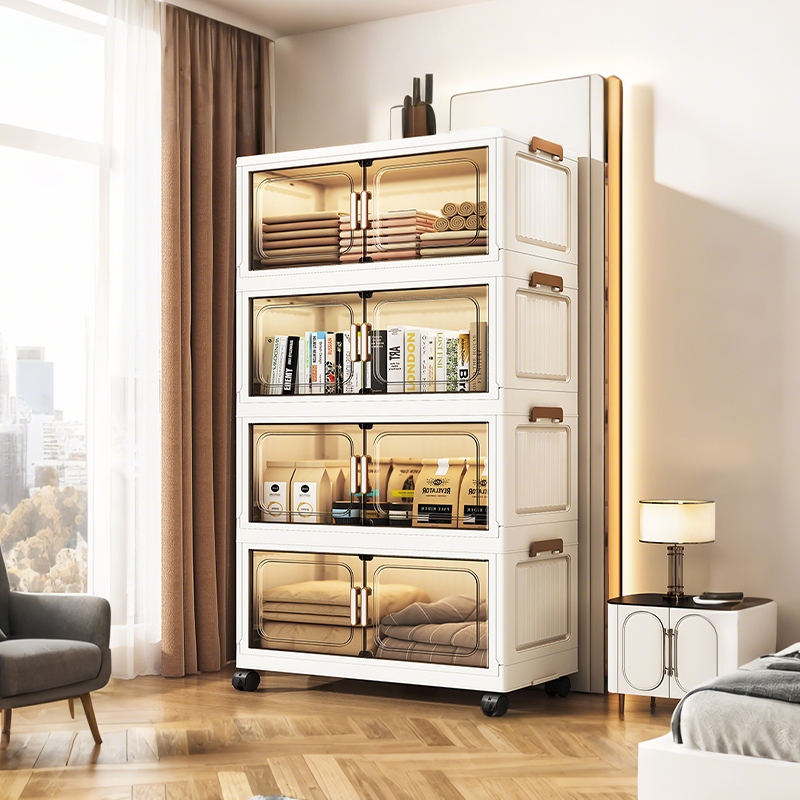 CODส่งฟรี ตู้เก็บของพับได้5ชั้น PPเกรดพรีเมียม แข็งแรงประหยัดพื้นที่ สำหรับบ้านหอพัก ตู้เก็บของ ยอดนิยม