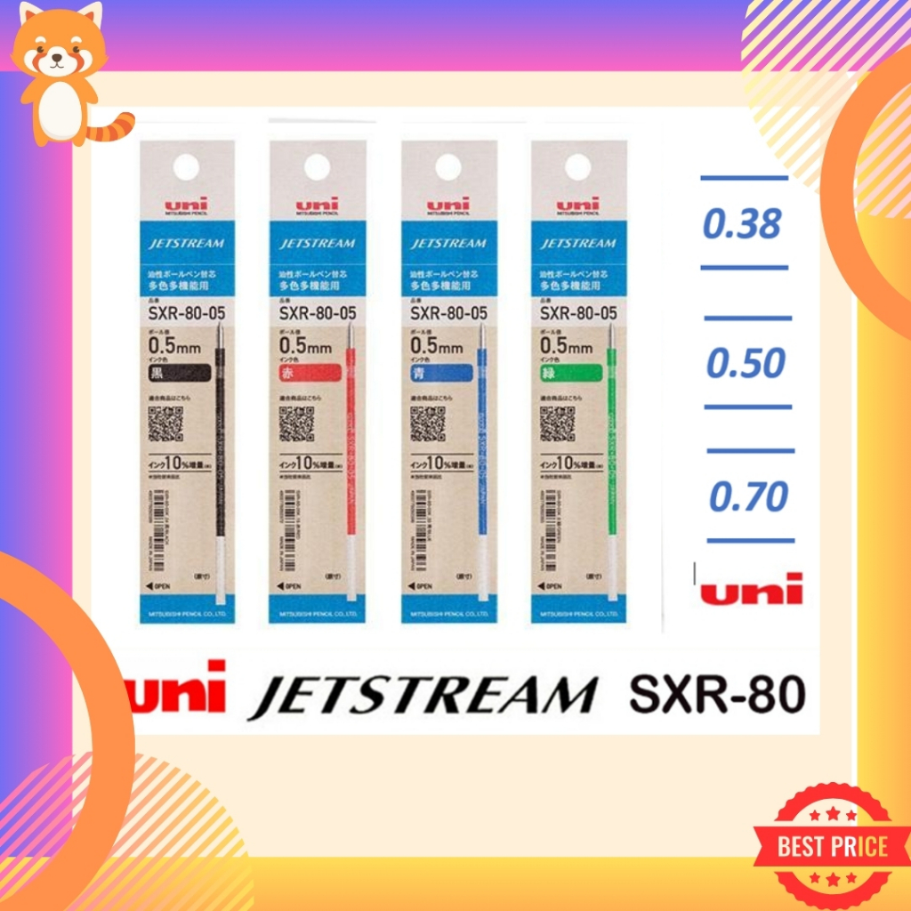 (ขายถูกที่สุด ส่งไว) ไส้ปากกา ลูกลื่น Uni Jetstream SXR-80 ไส้ Refill