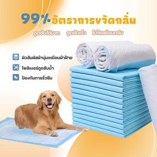 TUBI แผ่นรองฉี่ แผ่นรองฉี่สุนัข ช่วยฝึกขับถ่าย ซึมซับได้ดีต่อต้านแบคทีเรียกักเก็บกลิ่น แผ่นรองฉี่แมว