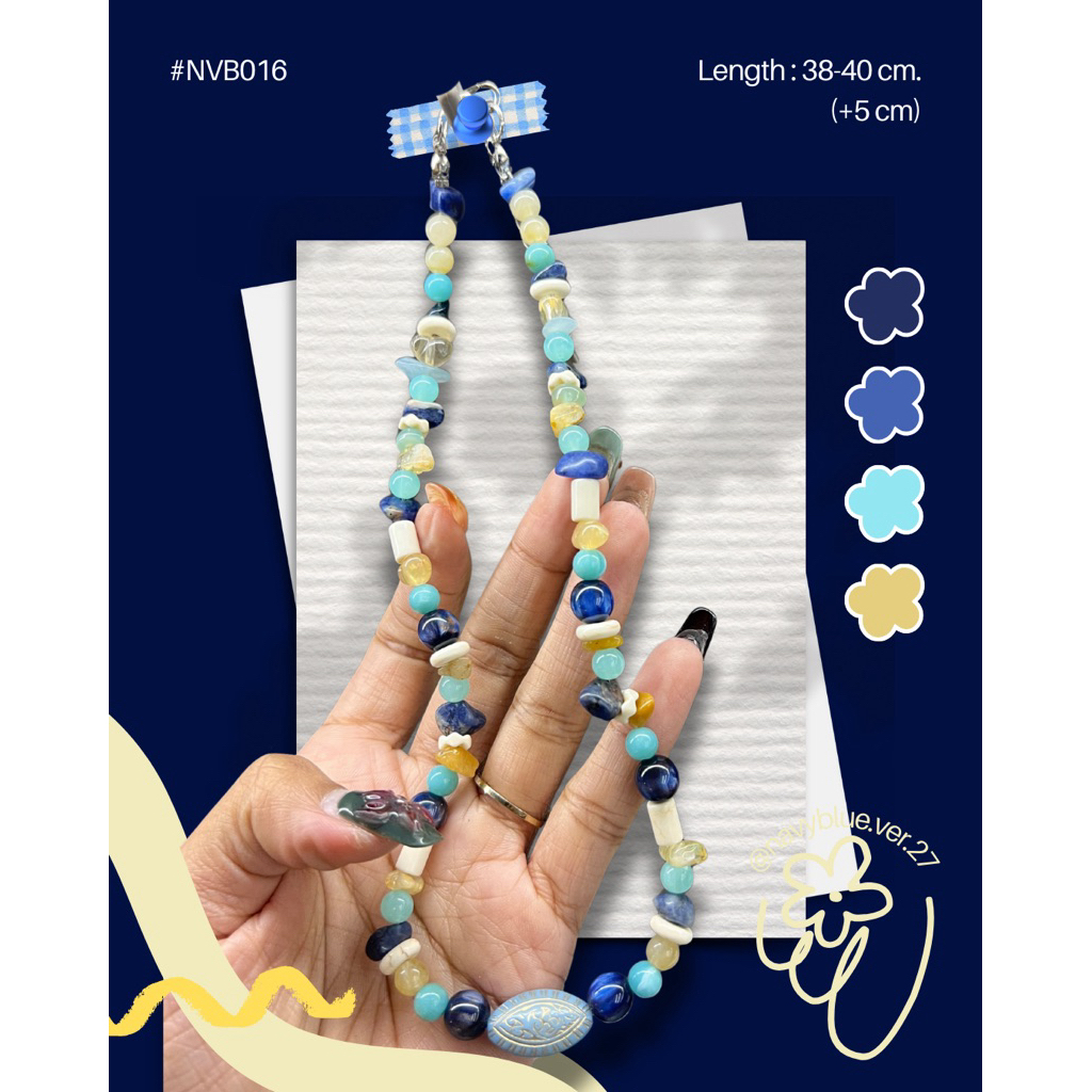 สร้อยคอ #NVB016 ✨💙🩵🤍💛🌊💙✨✨