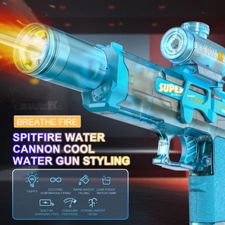​​【ส่งตรงจากไทย】สงกรานต์ ปืนน้ำไฟฟ้า UZI ของเล่นเด็ก ปืนน้ำแรงดันสูง ยิงไกล ความจุใหญ่ ของขวัญเด็ก