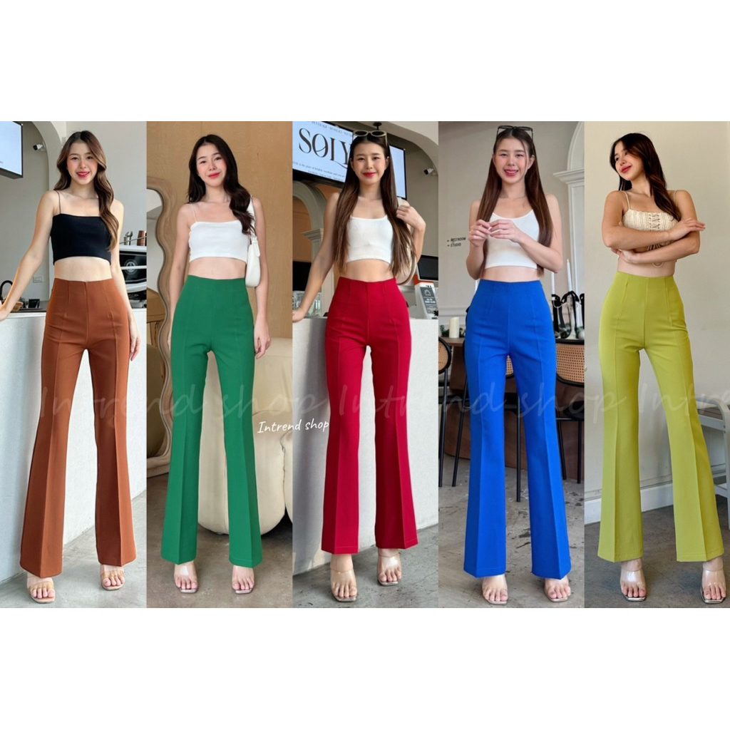SALE🚨 Size:S-XL กางเกงขาม้าบันนี่ ผ้านิ่มใส่สบาย ผ้าพริ้วไม่ยับง่าย