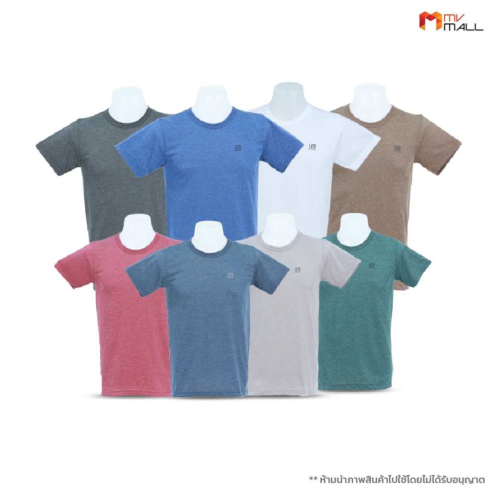 [ จำนวน 8 ตัว ] Arrow Lite T-Shirt เสื้อยืดคอกลม เนื้อผ้า T- COTTON เนื้อผ้าใส่สบาย มี 8 สี พร้อมส่ง