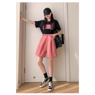 MACHIKO | S18 กางเกงขาสั้นคนท้อง เจน Z มีสายผูกเอว ใส่สบาย ใส่ได้ยันหลังคลอด ตั้งครรภ์