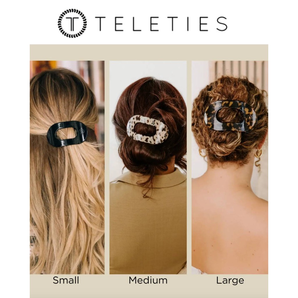 [เก็บ code ลดเพิ่ม 204] Teleties กิ๊บหนีบผม คุณภาพดี นอนทับได้ไม่กดเจ็บศีรษะ วัสดุยืดหยุ่น ทนทาน**ของเเท้