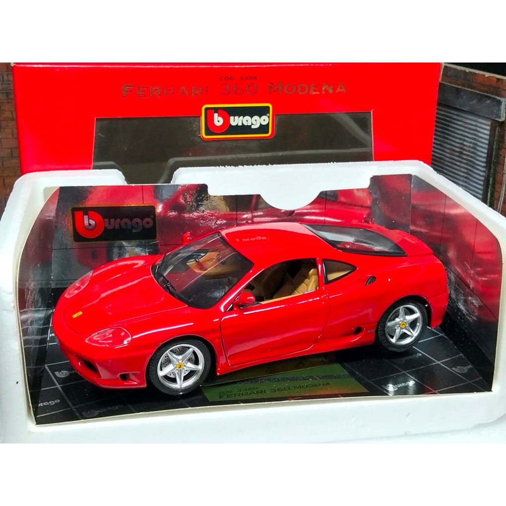 โมเดลรถF360 โมเดลรถFerrari360 1:18 โมเดลรถ Ferrari 360 Ferrari F360 Model car scale 1/18 Burago * มื