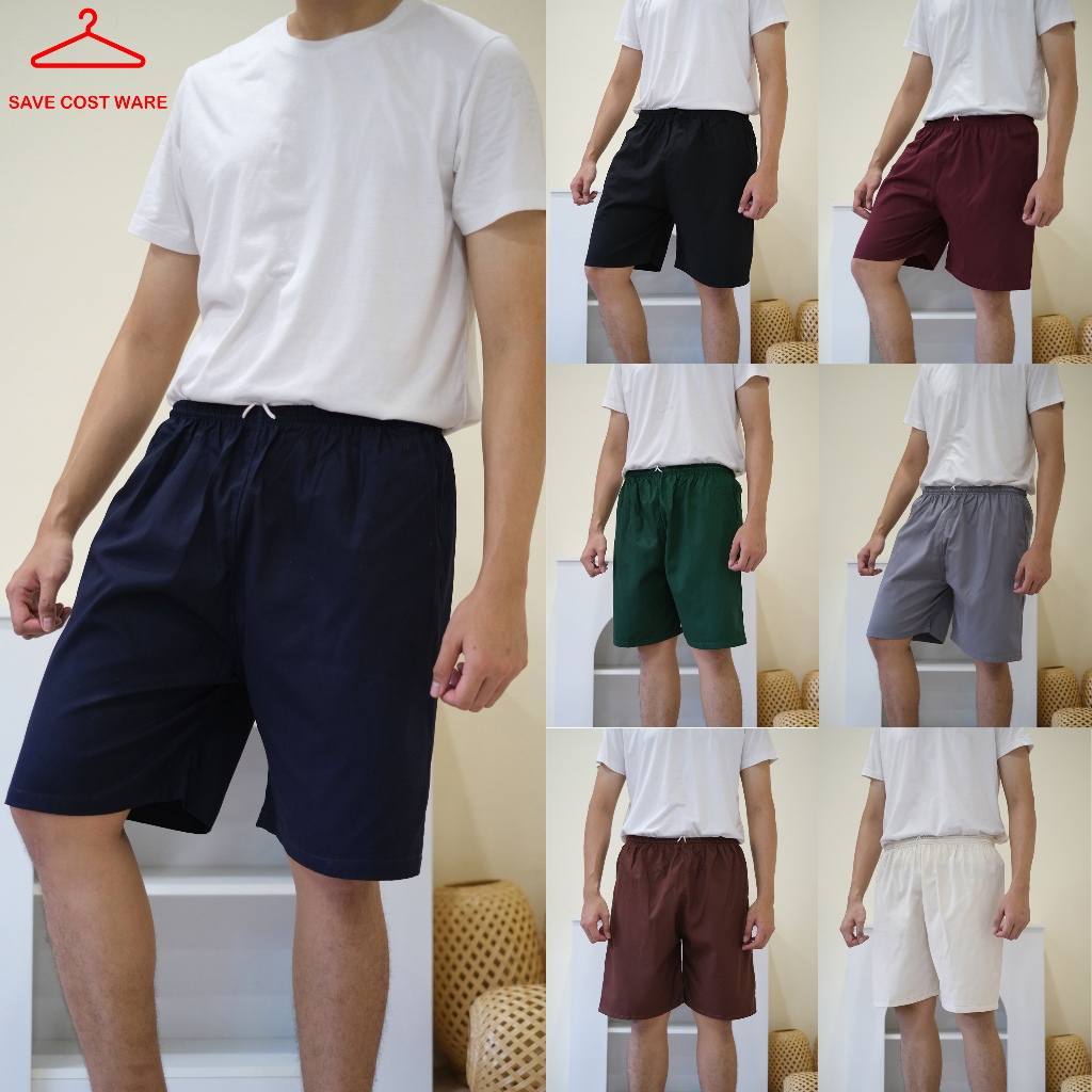 กางเกงขาสั้น2ส่วน Oversize สวมใส่สบาย ทรงขากว้างยาวถึงเข่า เอวยางยืดมีเชือกผูก ผ้าเวสปอยท์หนาไม่บาง สีไม่ซีดไม่ตก