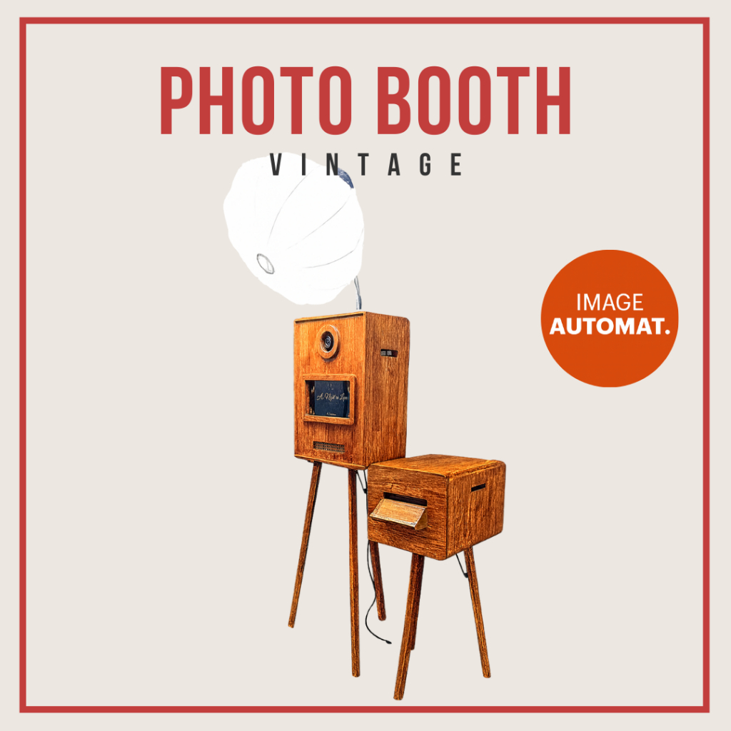 Photobooth ตู้ถ่ายภาพ ไม้สไตล์วินเทจพร้อมตู้เครื่องพิมพ์รูปไม้ 1 ชุด