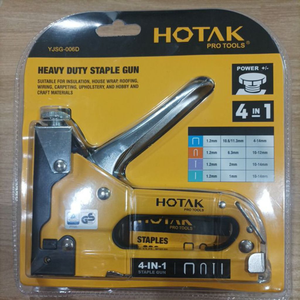 แม็กยิง บอร์ด HOTAK รุ่นทนทาน แถมลูกแม็ก 1 กล่อง++++Gun Tacker Heavt Duty Staple Gun++++