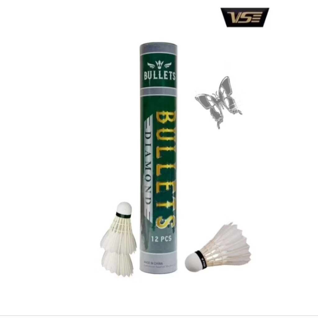 ราคาเหมาๆ เบาๆ 7หลอด ลดพิเศษ ลูกแบดมินตัน สินค้าใหม่ ราคาพิเศษ แบรนด์ Bullets รุ่น Diamond speed 75 