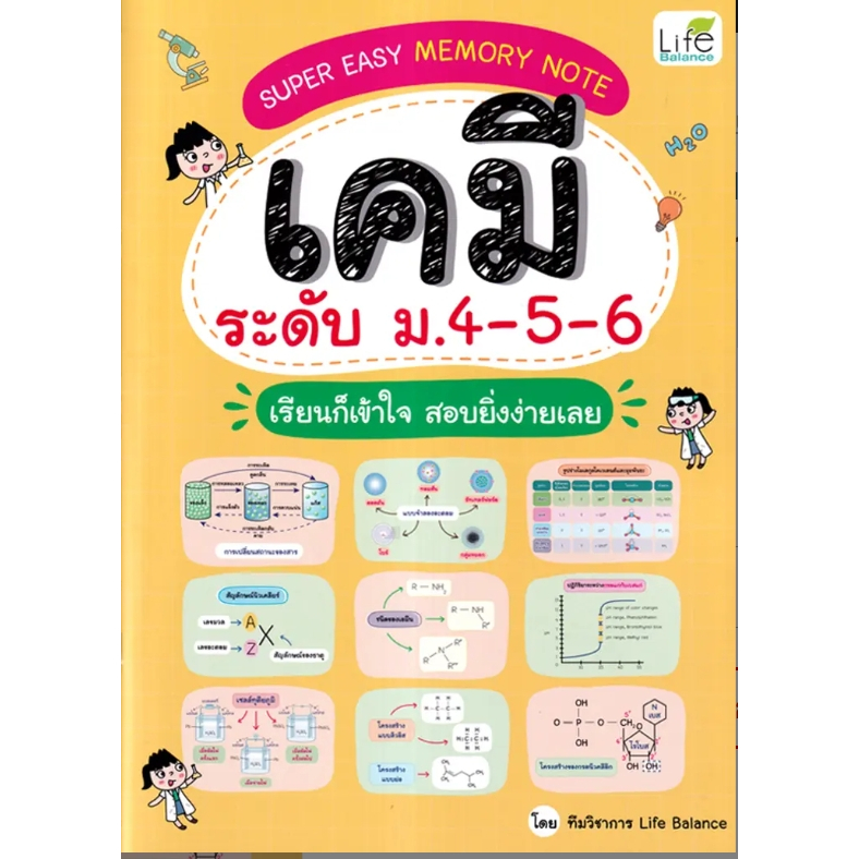 (SE-ED รังสิต) หนังสือ Super Easy Memory Note เคมี ระดับ ม.4-5-6 เรียนก็เข้าใจ สอบยิ่งง่ายเลย