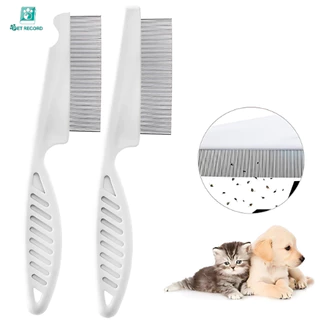 🔥 Pet Record หวีสแตนเลส S/L หวีแปรงแมว-สุนัข หวีซี่ห่าง-ถี่ 2ด้าน กำจัดขนเสีย ขนไม่พันกัน ทนทาน
