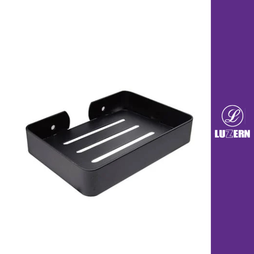 LUZERN ที่ใส่สบู่สีดำ  AS-6009B