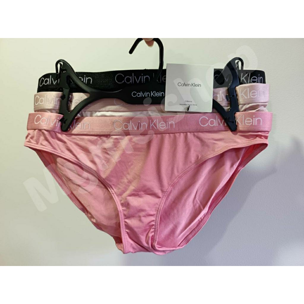 กางเกงใน Calvin Klein ผู้หญิงแท้ USA Bikini Microfiber Stretch Shine กางเกงใน CK แบ่งขาย กางเกงใน Ca