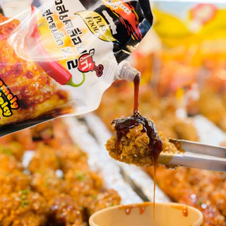 แพ็ค 3 ถุง ซอสเคลือบไก่ เผ็ดx2 1000 กรัม มีฮาลาล ซอสไก่เผ็ด ซอสเผ็ดเกาหลี มาม่าเผ็ด ซอสราดไก่
