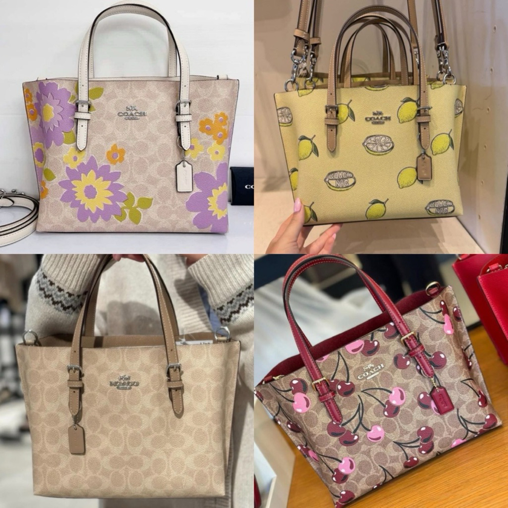 COACH Mini MOLLIE TOTE 25 IN SIGNATURE CANVAS (COACH C4250,4085)มีหลายสีให้เลือก(ผ่อนชำระได้นะคะ)