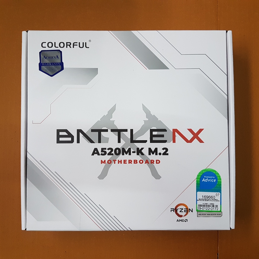 [มือสอง] COLORFUL BATTLE-AX A520M-K M.2 V14 DDR4 เมนบอร์ด AM4 ประกันถึง 07/71