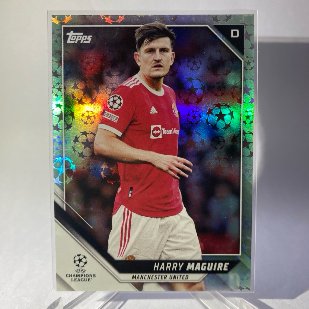 การ์ดนักฟุตบอลสำหรับสะสม HARRY MAGUIRE, MANCHESTER UNITED, TOPPS 2022