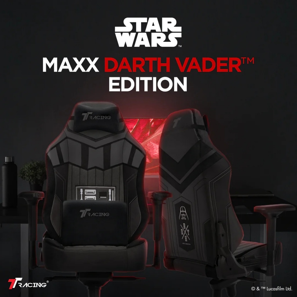 TTRacing Maxx Gaming Chair - Darth Vader เก้าอี้สำนักงาน เก้าอี้เกมมิ่ง - รับประกัน 2 ปี