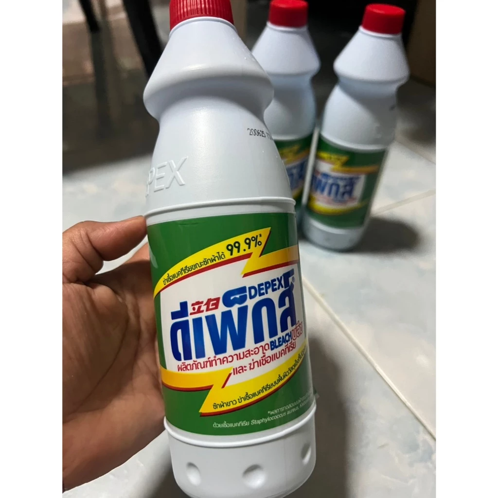 น้ำยาขจัดคราบ Depex Bleach 500ml สำหรับซักผ้าขาว