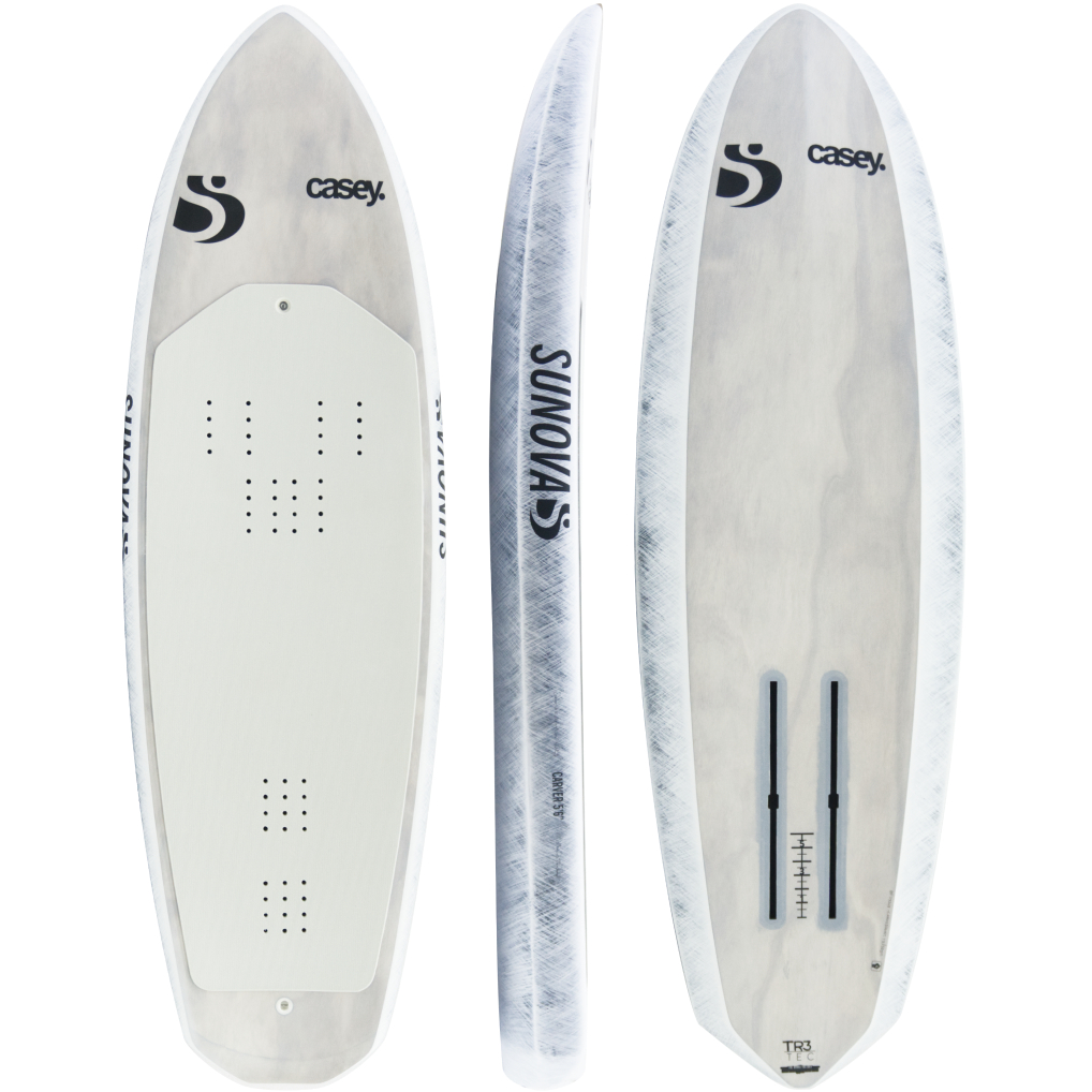 SUNOVA casey. Carver(5'2" x 20" x 4 1/2" @67L / TR3Tec / futures. - Twin Foil Boxes)