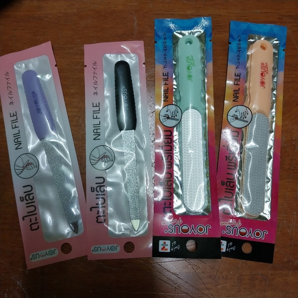 1 อัน ตะไบ เล็บ มือ เท้า เลือกได้ ลดการขีดข่วน nail file prevent scratches scrape joyous brand rando