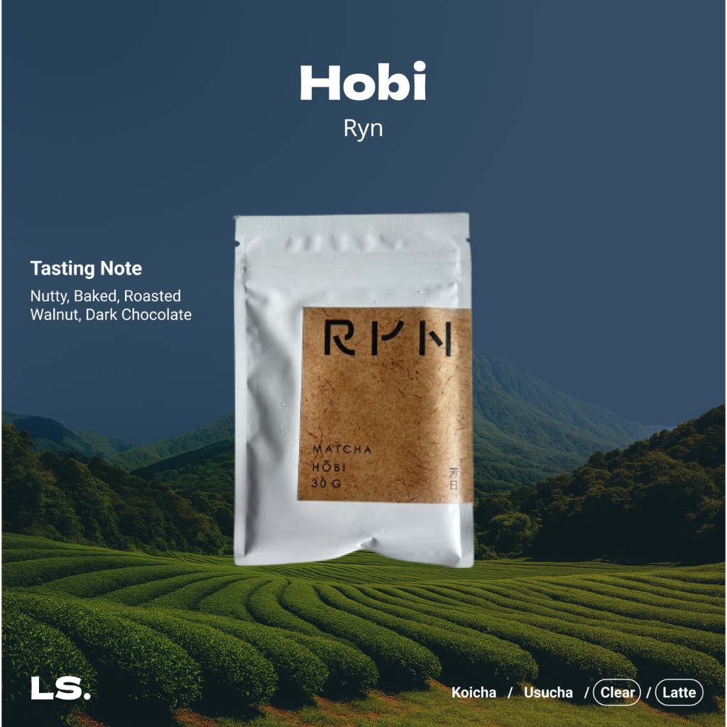 (พร้อมส่ง) แบ่งขาย Ryn Matcha: Hobi & Hinobori มัทฉะโทนถั่ว เหมาะกับชงลาเต้