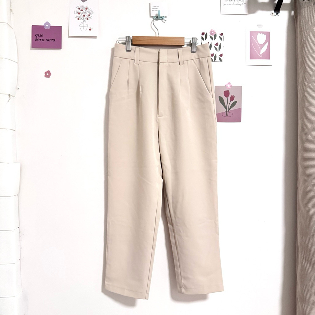 🥨 SM shop กางทรงกระบอกเล็ก size s สีครีม
