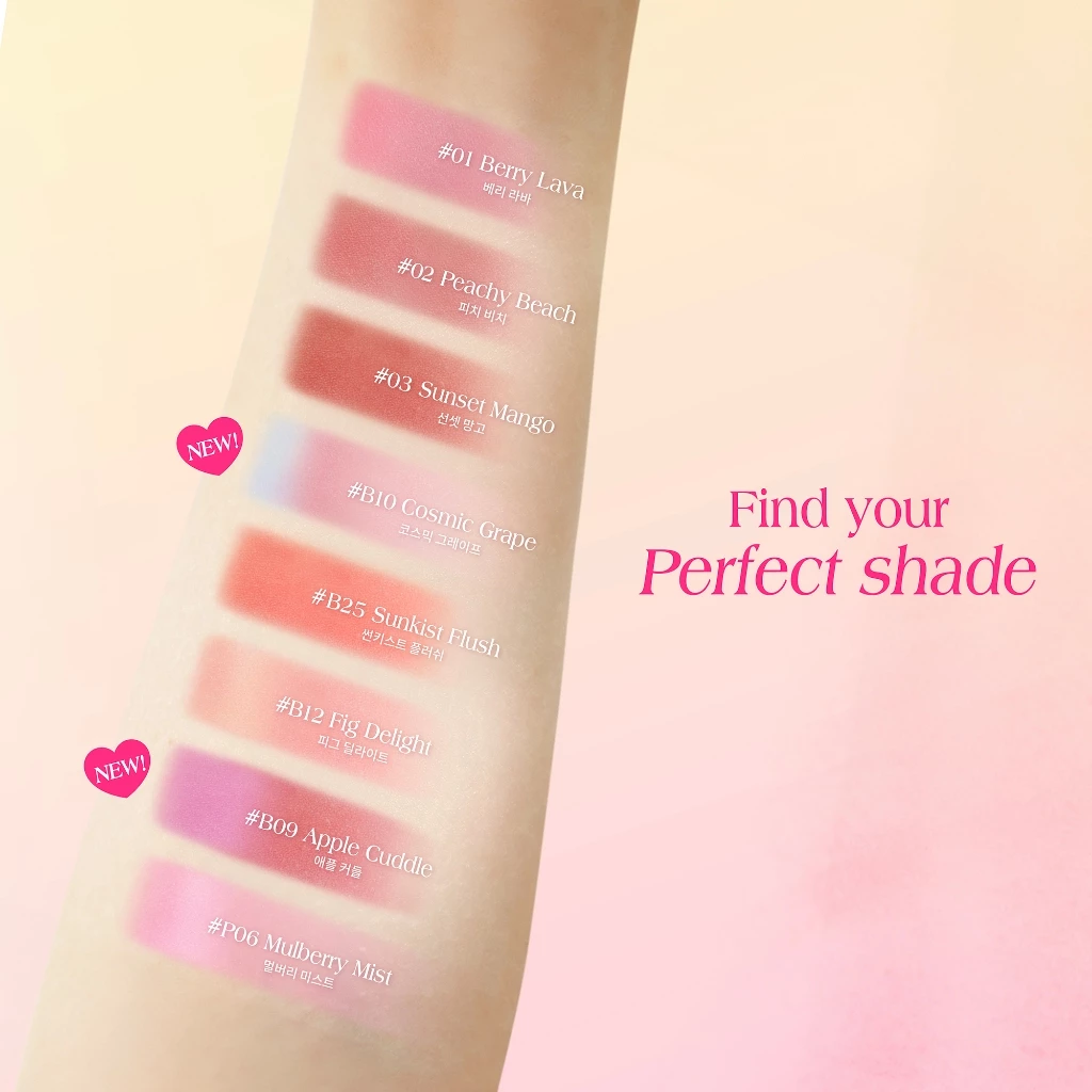 bnb barenbliss Moist Mochi Paste Powder Blush บลัชครีม 3in1 เม็ดสีนุ่ม thumbnail 7