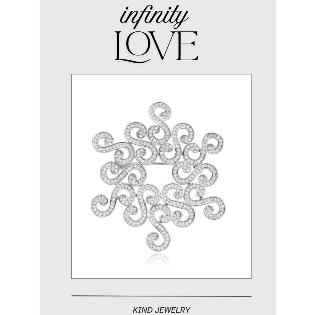 Kind Jewelry เข็มกลัด INFINITY LOVE BROOCH