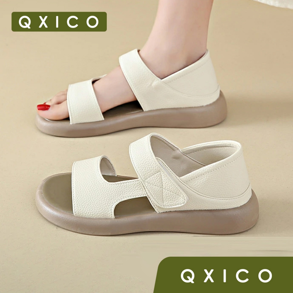 Qxico รุ่น QZ190 รองเท้ารัดส้น หนังนิ่ม สบาย ซัพพอร์ตเท้า ใหม่ล่าสุด