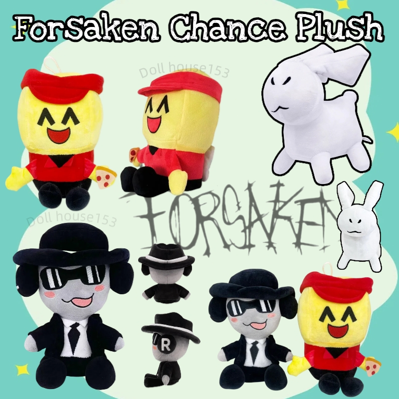 🔥Forsaken Chance Elliot Plush ROBLOX ของเล่นตุ๊กตานุ่มละเอียดอ่อน โอกาสที่ถูกละทิ้ง คอลเลกชันเกมปริม
