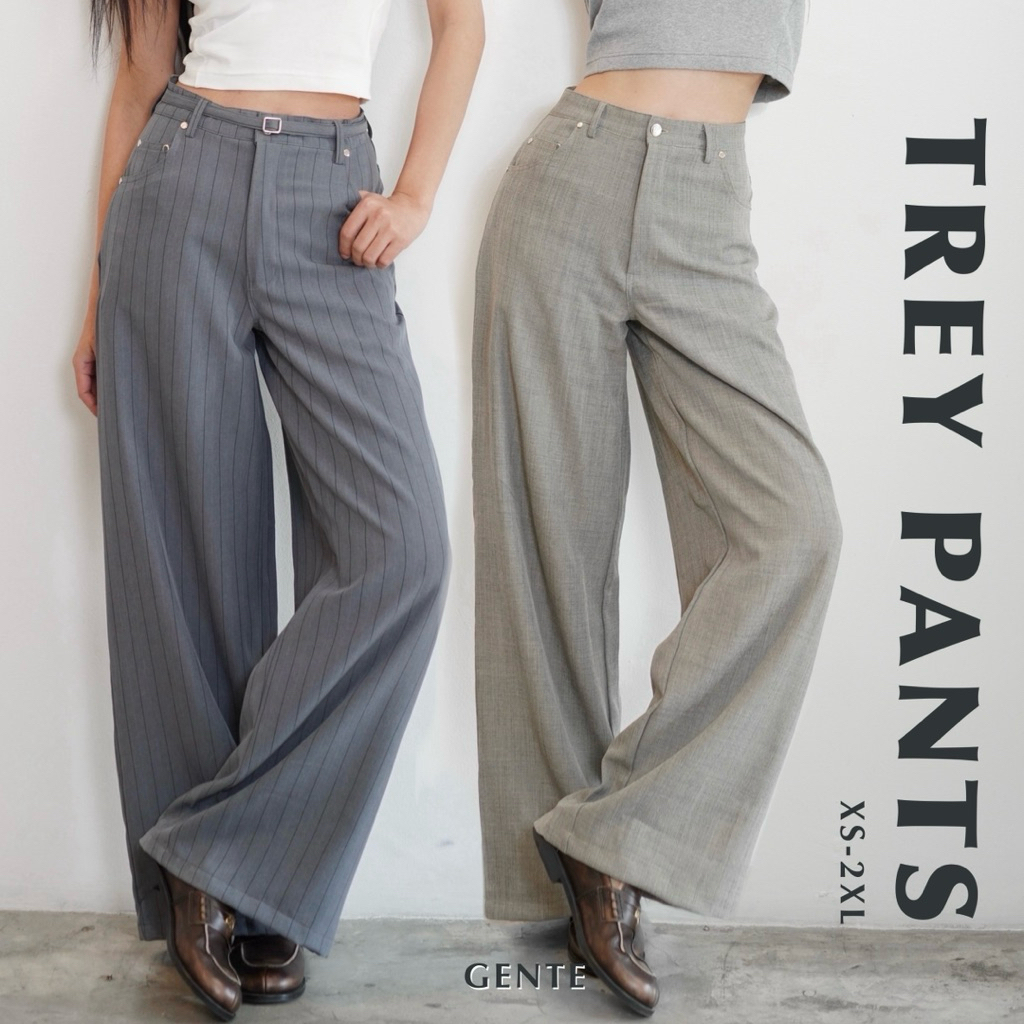 GENTE-Trey Pants(กางเกงทรงกระบอก)