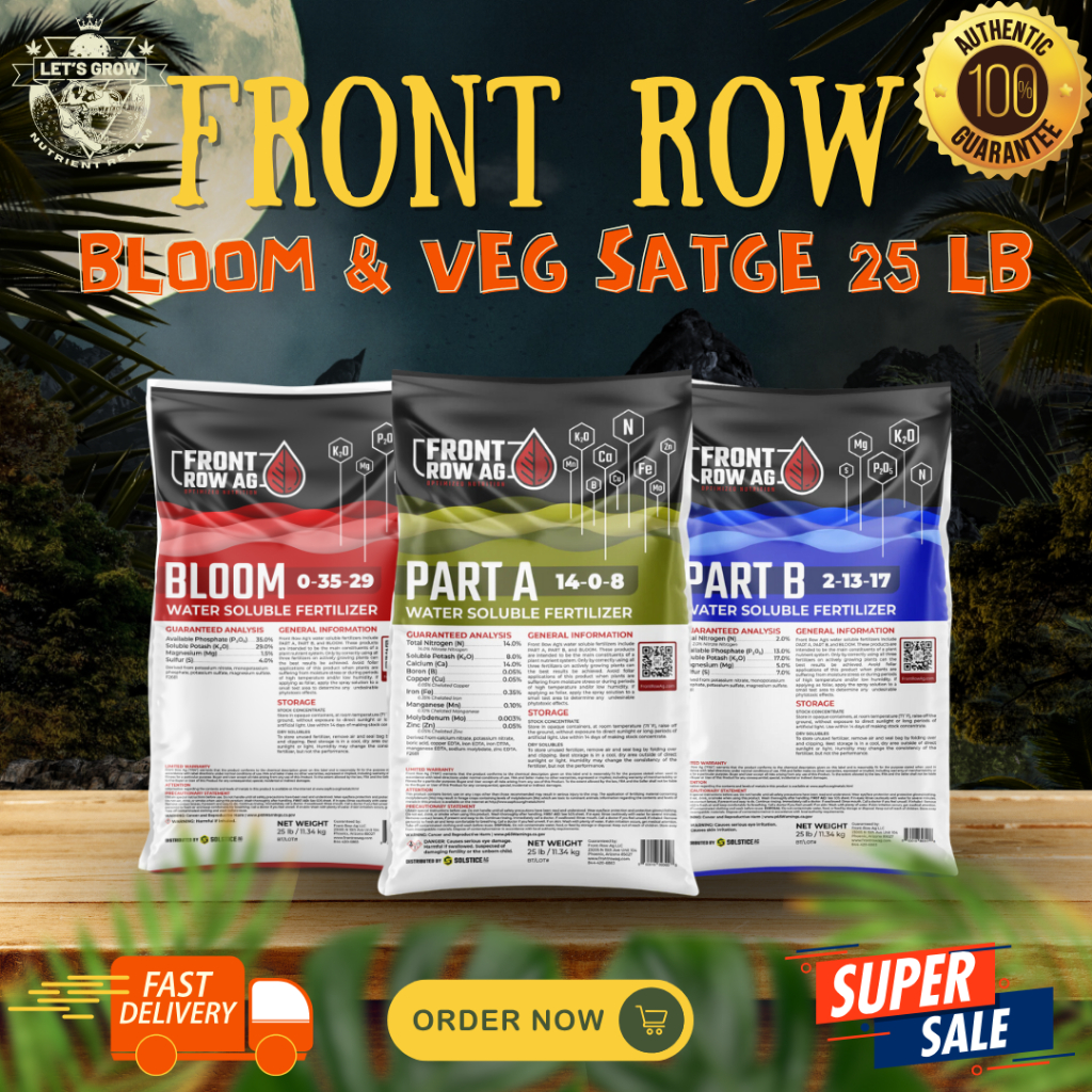 Front Row Ag  ขนาด 25ปอนด์ สูตรแห้งที่มีความเข้มข้นสูง ละลายน้ำง่าย และแม่นยำในการใช้ เหมาะกับทั้งHy