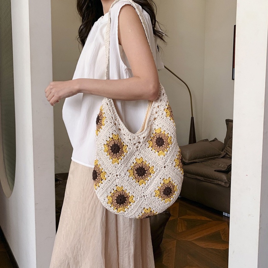 กระเป๋าสาน กระเป๋าสะพายข้างสำหรับผู้หญิง Penny (A550) - รูปที่ 5