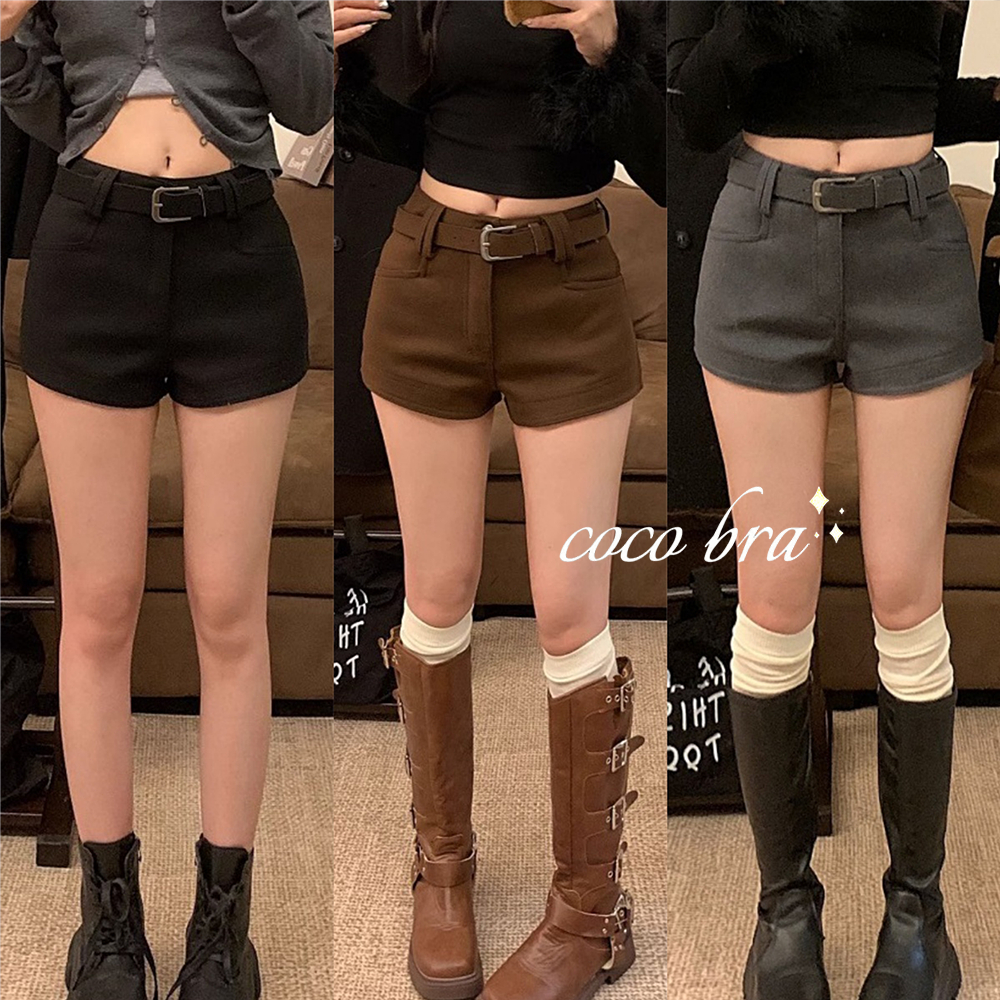 🌸พร้อ​มส่ง🌸Jennie shorts กางเกงขาสั้น กางเกงขาสั้นโรเชฟ ดีเทลกระเป๋าเหลี่ยม รุ่นใหม่ เหมาะสำหรับสาวๆ