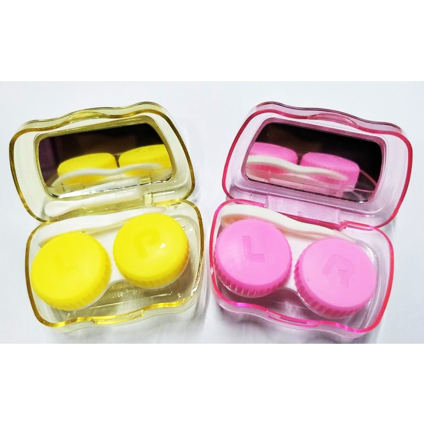 ตลับ Set เล็ก ใส่คอนแทคเลนส์ "คละลาย"