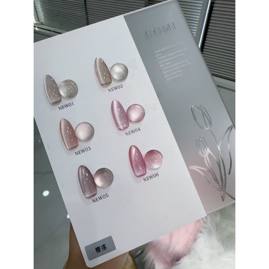 สีลูกแก้ว set 6 สี ชาร์ตอะคริลิค ❤ แบรนด์ U-OMI ❤