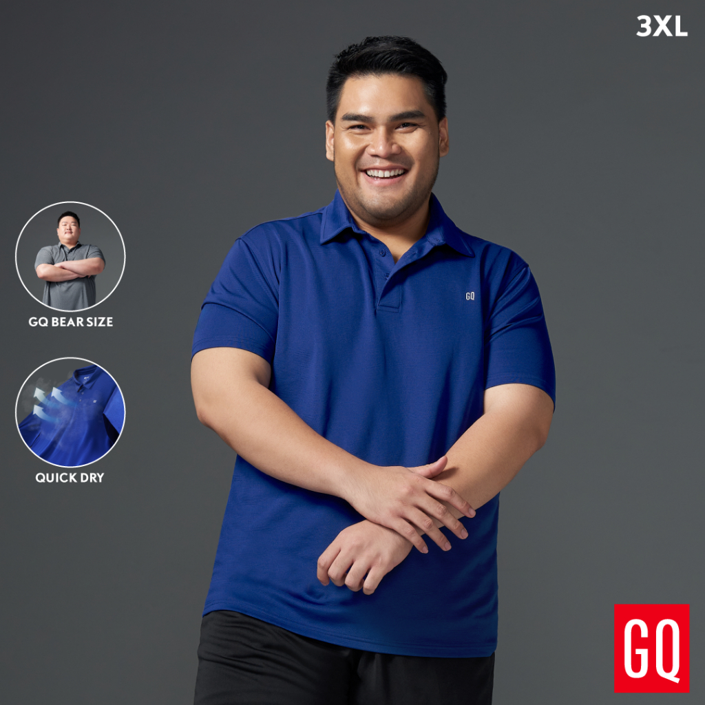 GQ Bear Size Sports Polo ​เสื้อโปโลกีฬาไซซ์ใหญ่ ระบายอากาศดี