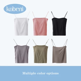⭐KOBENI⭐เสื้อกล้ามสายเดี่ยว เสื้อสายเดี่ยว มีฟองน้ำในตัว เปิดหลัง เซ็กซี่ ฟรีไซต์ ไร้ขอบ ใส่สบาย