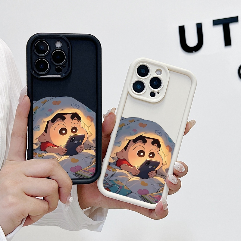 กรณีสําหรับ เคส  Vivo Y17/Y12/Y15/Y11/Y12i Y17s/Y28 5G Y20 Shinchanกันกระแทกโทรศัพท์มือถือTPUกรณีการ์ตูน Shinchan - รูปที่ 2