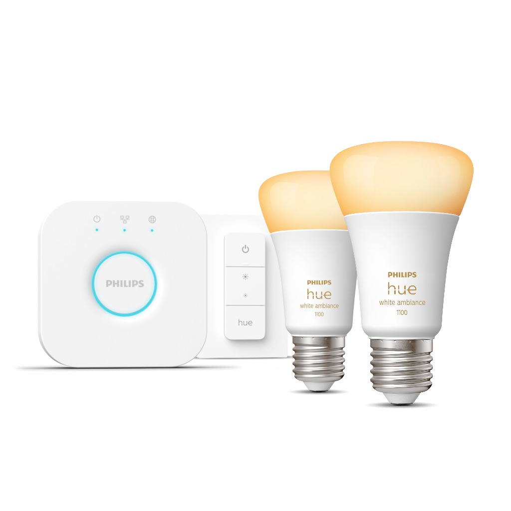 [ของแถม] Philips Hue WA Starter Kit ชุดหลอดไฟแอลอีดี ฟิลิปส์ ไวท์แอมเบี่ยน 7 วัตต์ ขั้ว E27