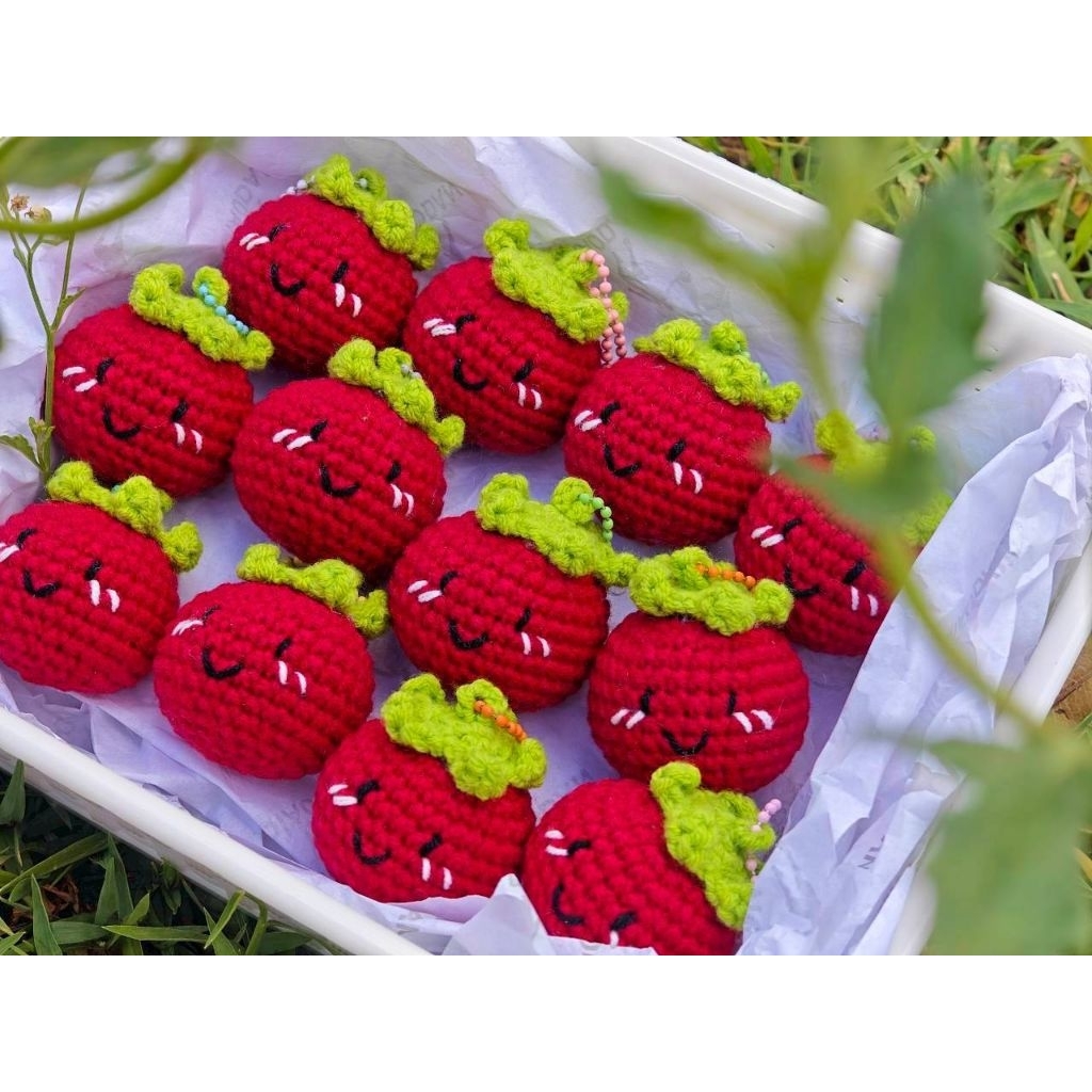 พวงกุญแจมะเขือเทศ 1 โหล tomato keychain 🍅