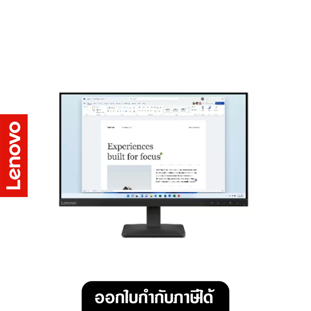 LENOVO MONITOR (จอมอนิเตอร์)  L24-4E - 23.8 INCH IPS FHD 100Hz (68C2KAC1TH)